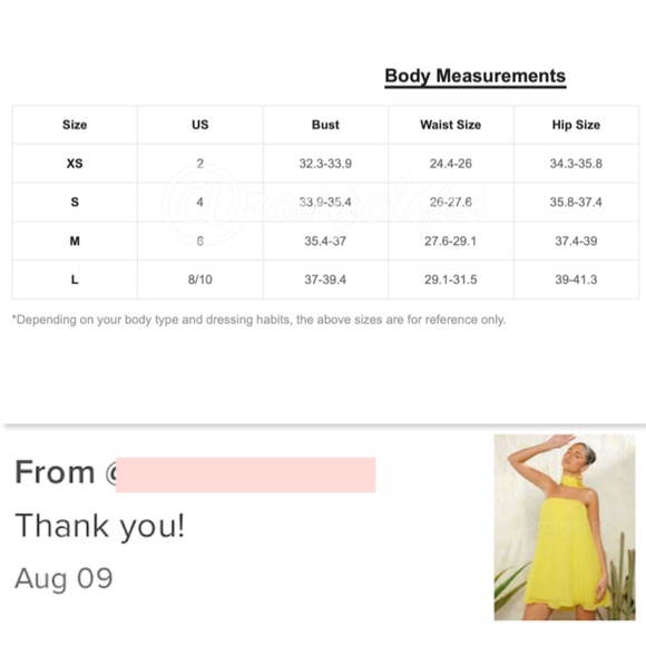 Pleated Yellow Mini Dress Tie Neck Short A-Line Flared - Picture 10 of 17